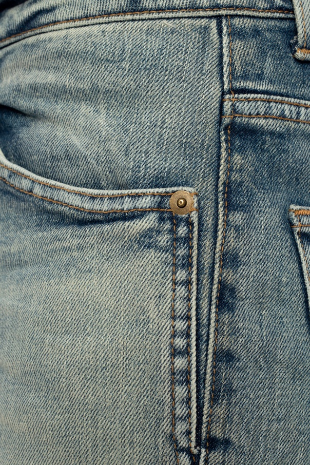 SAINT LAURENT PARIS｜JEANS (527379 YO507 4741) Saint Laurent Distressed jeans | sneakers with logo saint